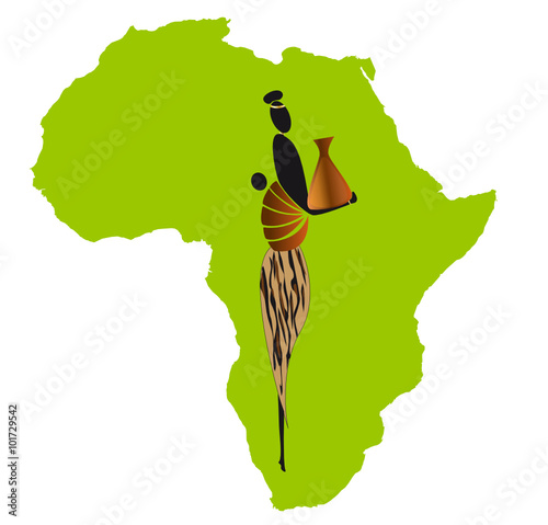 Femme et enfant d'Afrique
