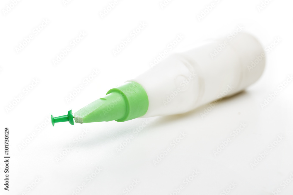 Clerical glue on the white background Clerical glue on the white background