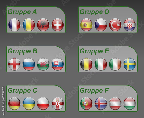 EM 2016 -Gruppen in Grau