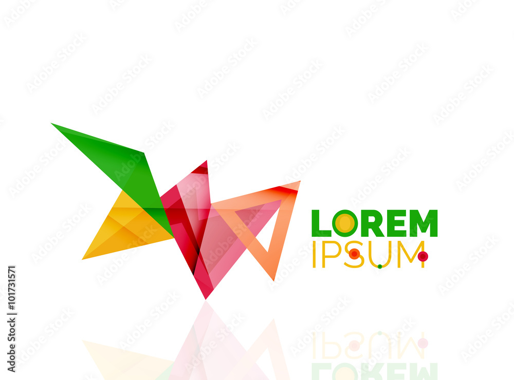 Logo, abstract geometric business icon Logo, abstract geometric business icon