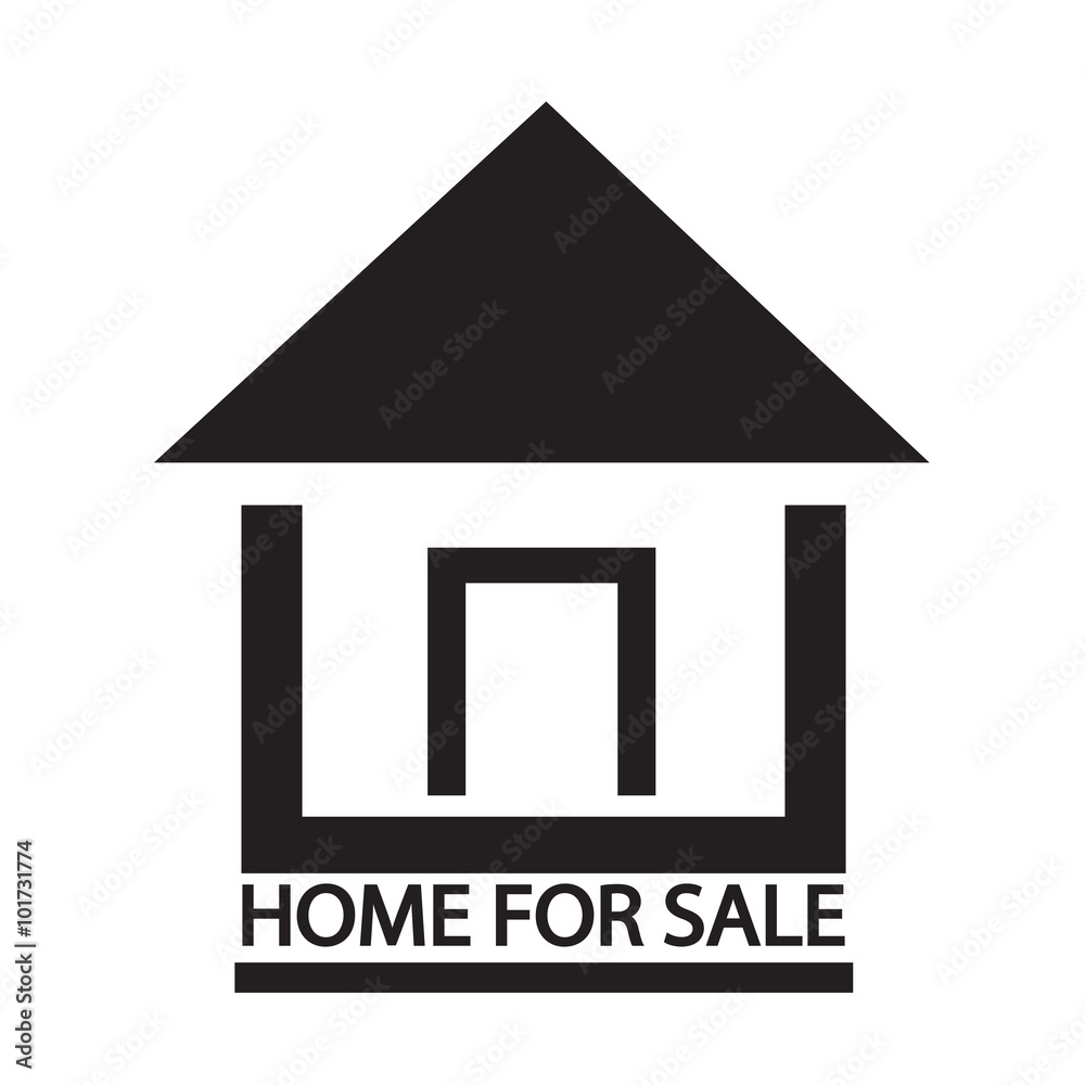 Home For Sale icon Illustration design Home For Sale icon Illustration design