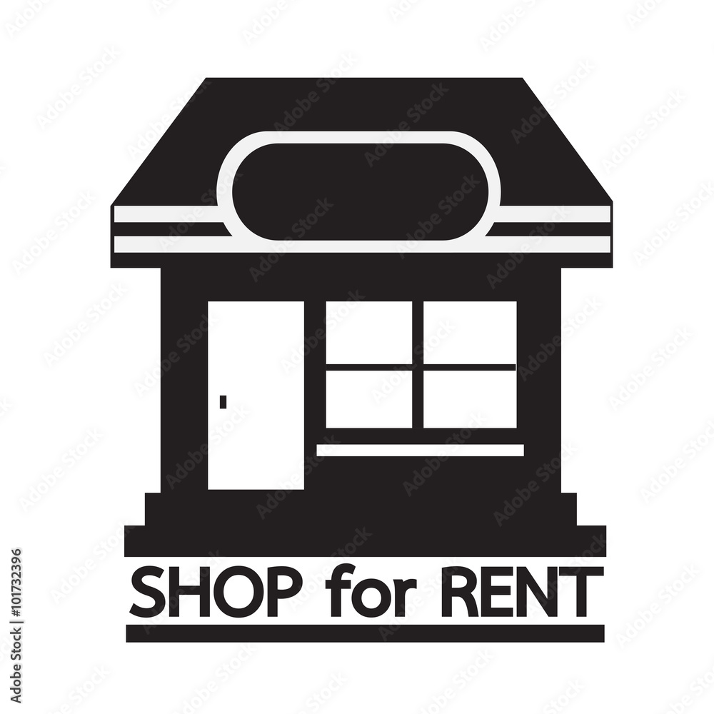 shop for rent icon Illustration design shop for rent icon Illustration design