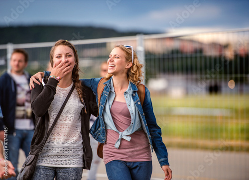 Teens at summer festival