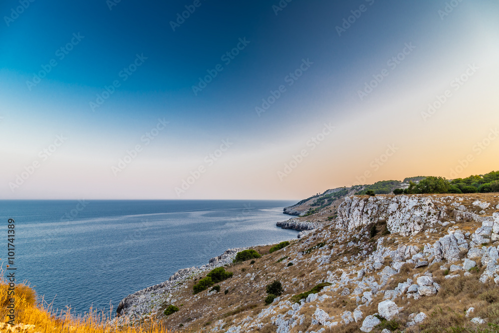 rocky coast on Adriatic Sea