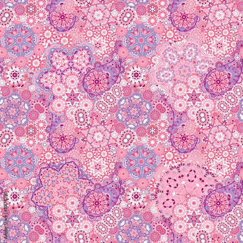 Paisley ethnic indian vintage seamless pattern. Vector illustration.