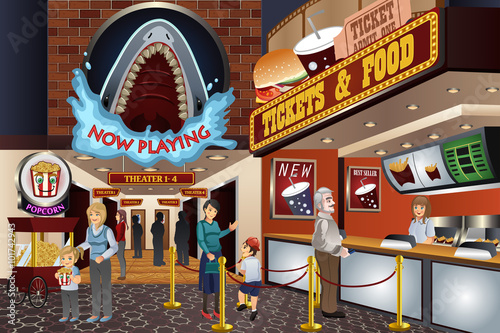 People in a Movie Theater