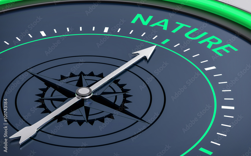 3D Compass. Nature Word 3D Compass. Nature Word