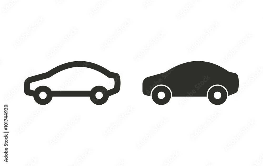 Car - vector icon. Car - vector icon.