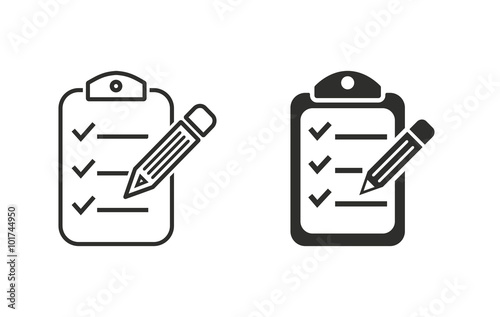 Clipboard - vector icon.