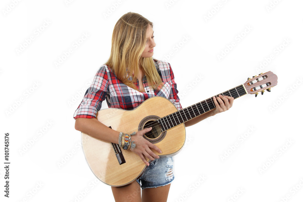 Fototapeta premium Gitarre spielen