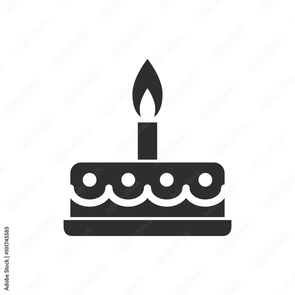 Cake - vector icon. Cake - vector icon.