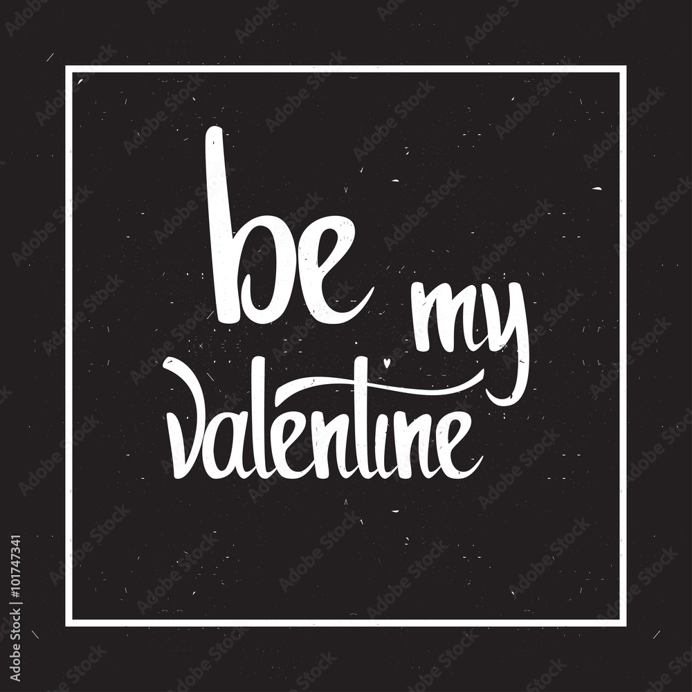 Valentines day template. Lettering design. Valentines day template. Lettering design.