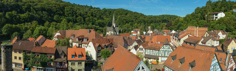 EPPSTEIN, HESSEN, GERMANY-JULY 18, 2014: panorama of the histori EPPSTEIN, HESSEN, GERMANY-JULY 18, 2014: panorama of the histori