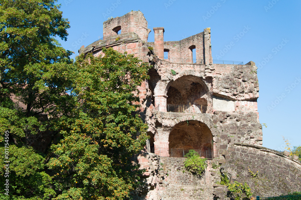 Fototapeta premium Old castle in Heidelberg in Germany