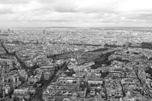 Paris aerial view.