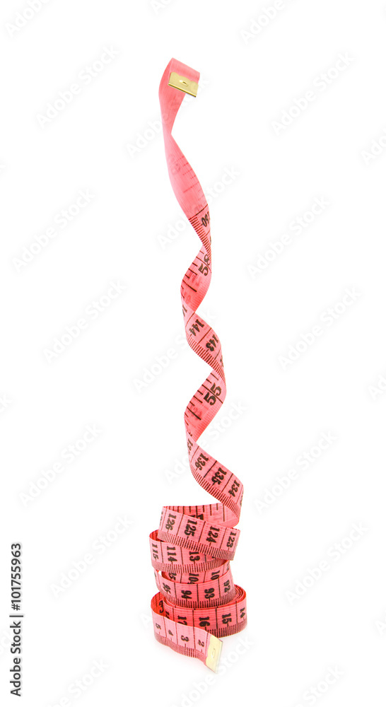 Εκτύπωση καμβά centimetre pink on a white background
