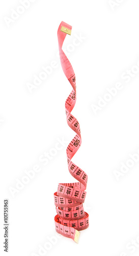 Εκτύπωση καμβά centimetre pink on a white background