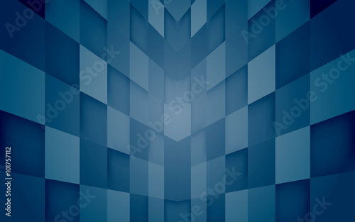 Abstract mosaic hi-tech blue background. Vector