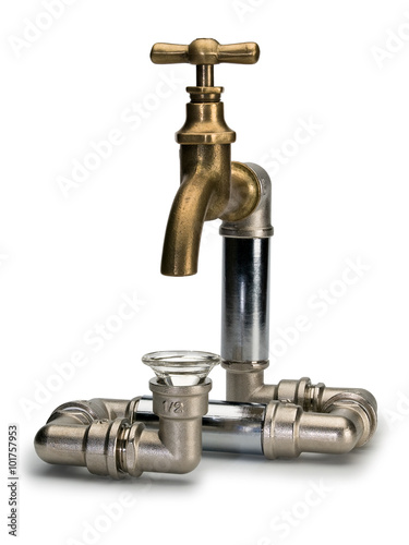 The closed system of a water pipe