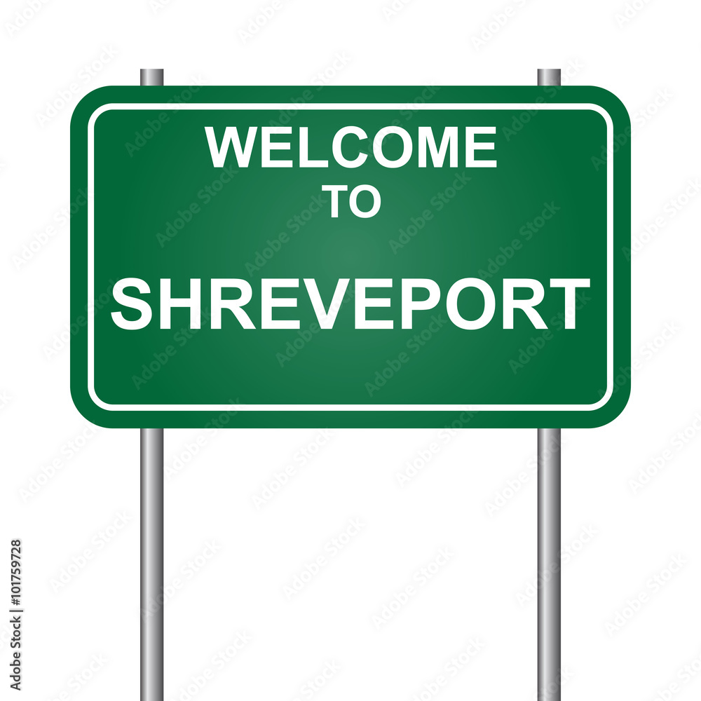 Welcome to Shreveport, green signal vector Welcome to Shreveport, green signal vector