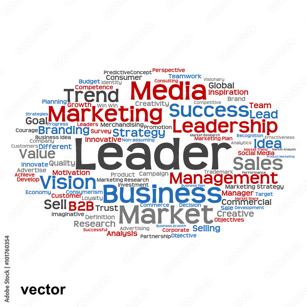 Vector conceptual business marketing word cloud Vector conceptual business marketing word cloud