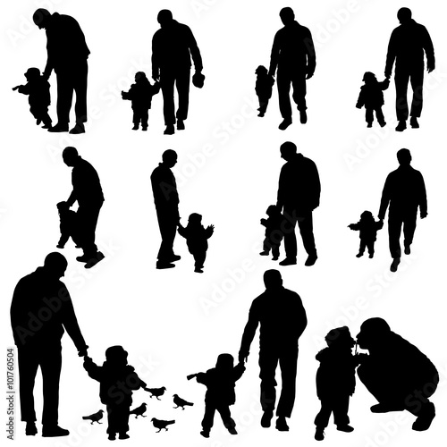 child with father illustration