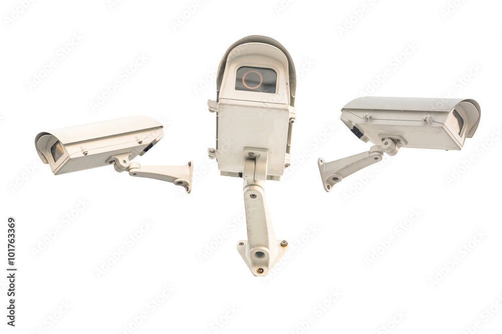  closed circuit camera on white background