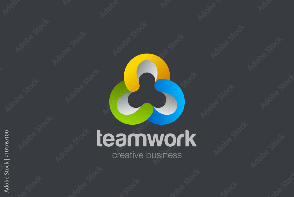 Teamwork Social network Logo design vector team work Teamwork Social network Logo design vector team work