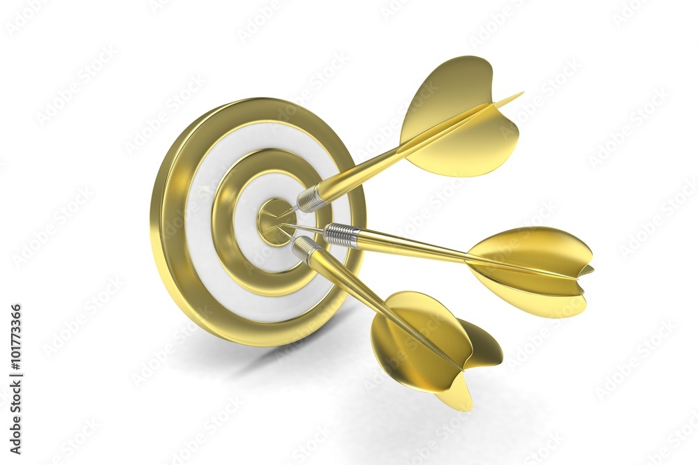 Three arrows darts in center.
