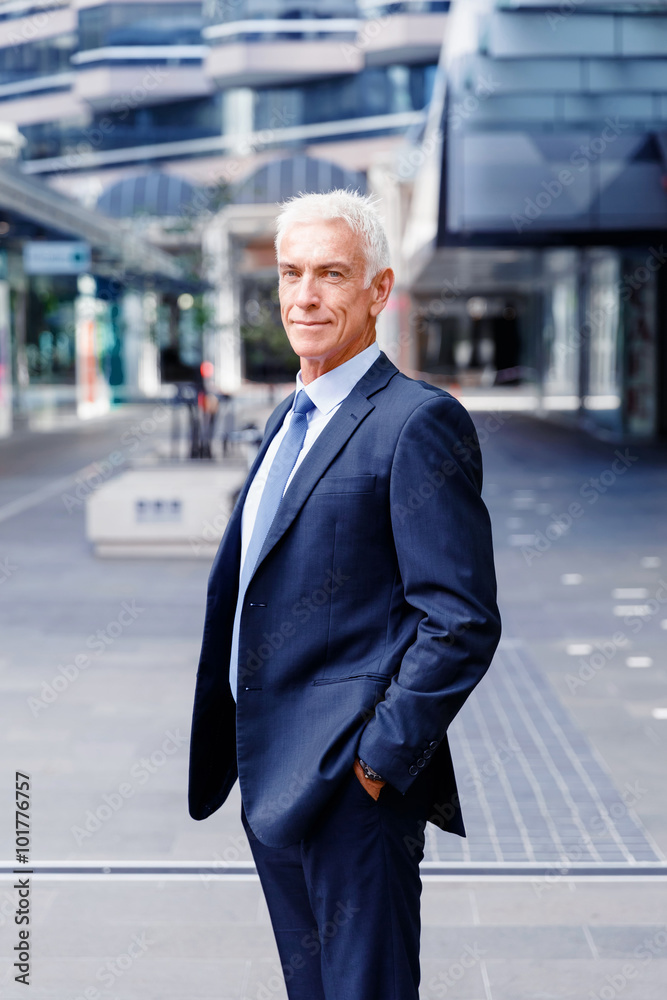 Portrait of confident businessman outdoors Portrait of confident businessman outdoors
