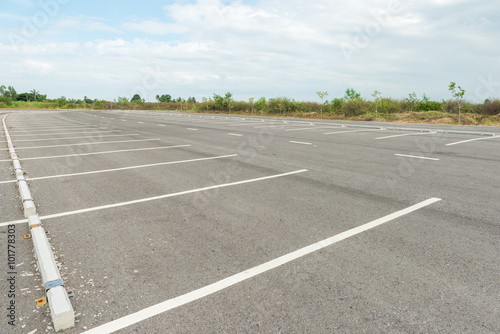 Empty parking lot