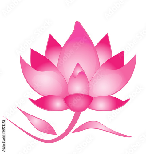 Fototapeta Naklejka Na Ścianę i Meble -  Logo Lotus flower