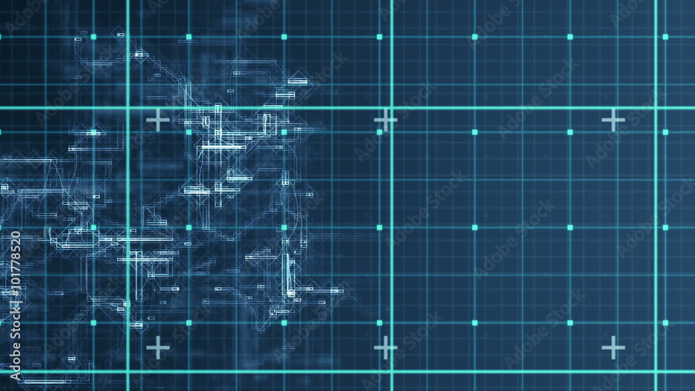 Digital animation of matrix Digital animation of matrix