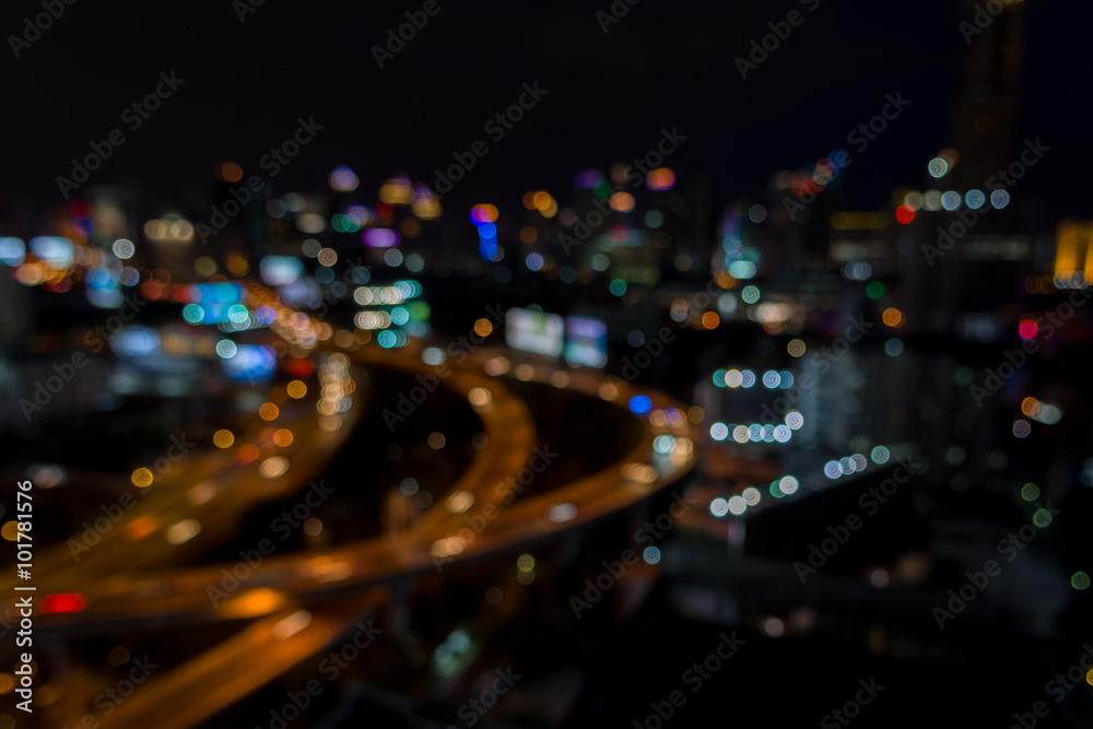 Abstract urban night light defocus background Abstract urban night light defocus background