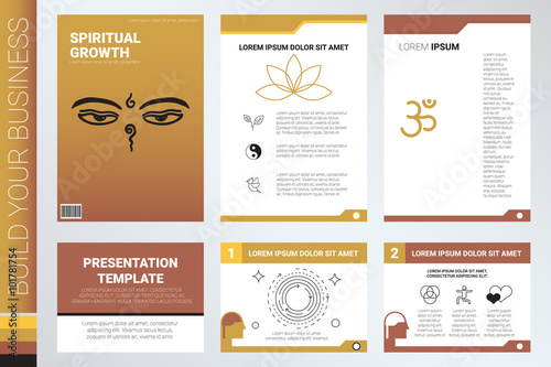 Book cover and presentation template