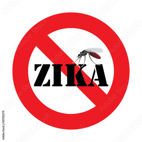 warning zika mosquito virus sign