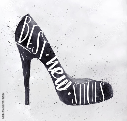 Poster high hill shoes