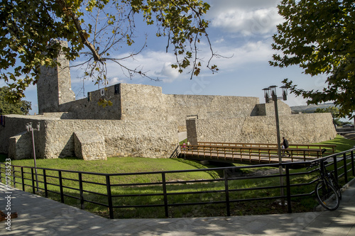 Ruins of medieval fortress in Drobeta Turnu-Severin, Romania photo