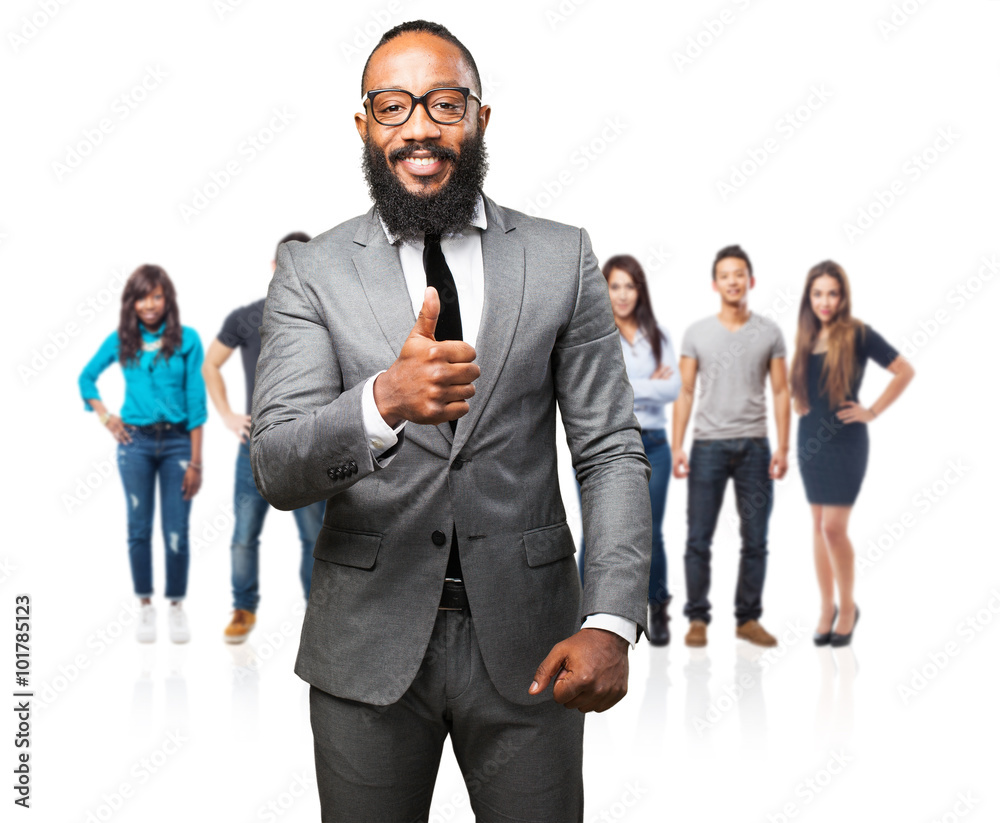 business black man okay gesture business black man okay gesture