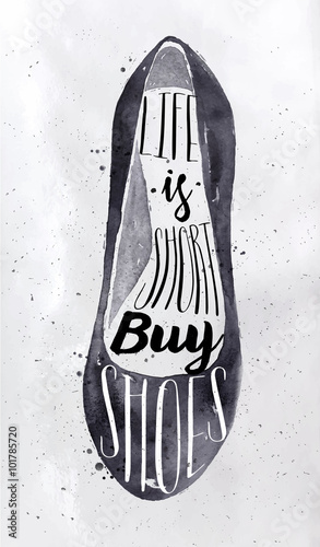 Poster woomen shoes