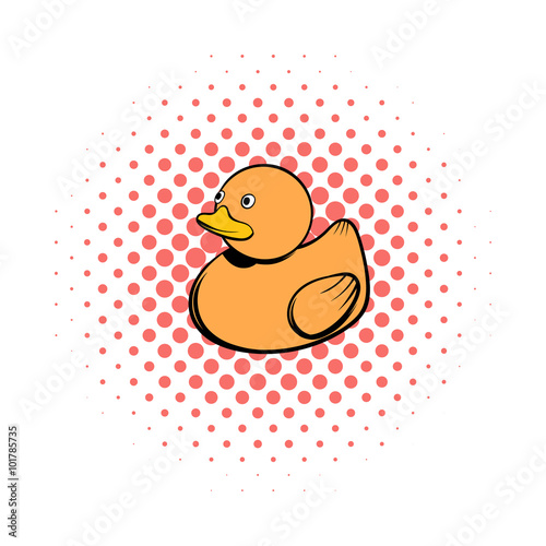 Baby rubber duck comics icon