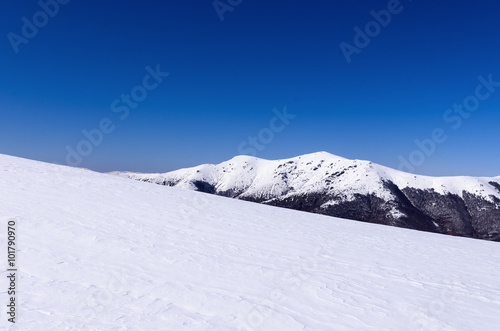 Mountain scenery in Vigla, Florina's ski center, Greece 