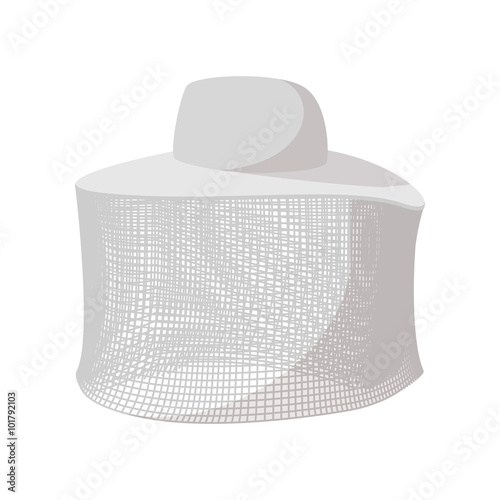 Apiarist mask cartoon icon