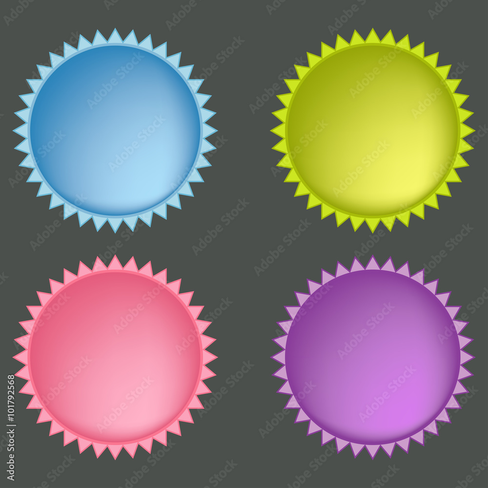 Set of colorful web buttons Set of colorful web buttons