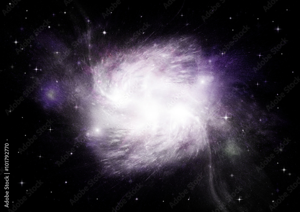 galaxy in a free space galaxy in a free space