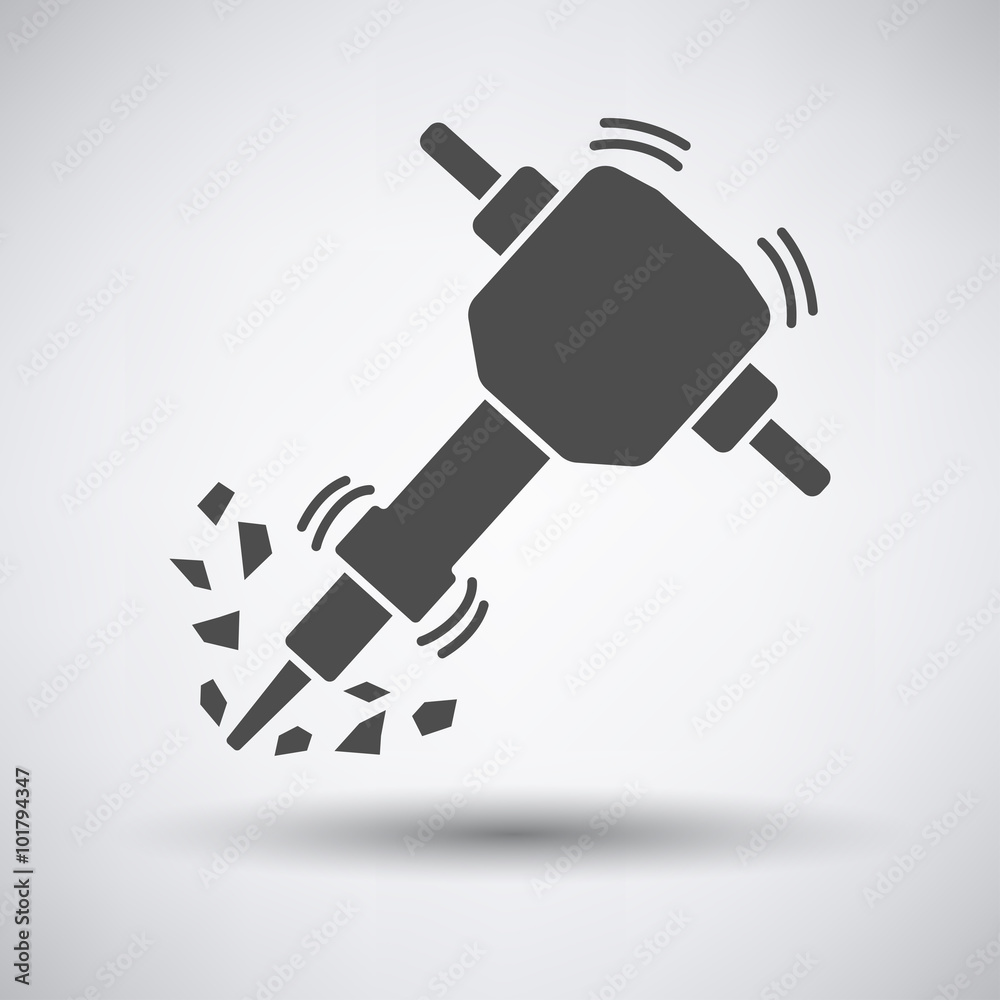 Φωτογραφία Construction jackhammer icon