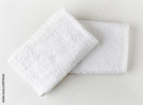 White spa towels