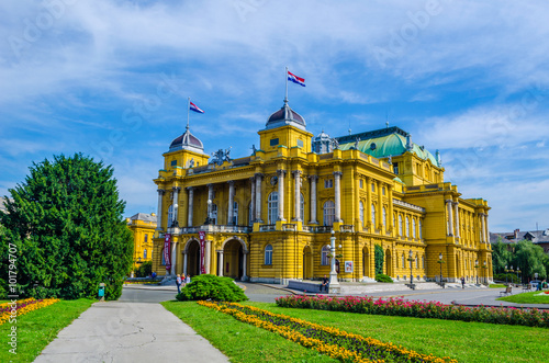 Croatian national theater of Zagreb, Croatia photo