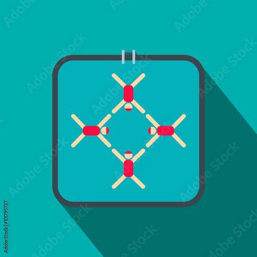 Synchronized swimmers flat icon