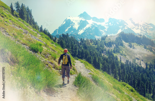 Hike in mountains